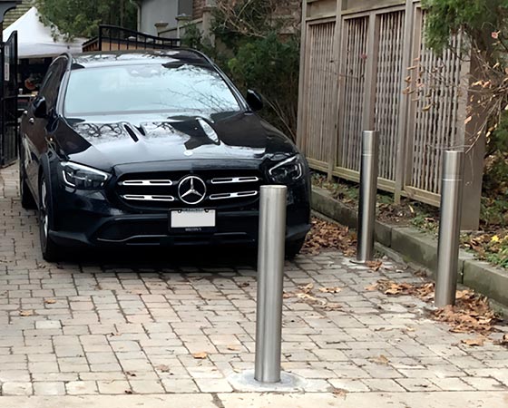 Absperrpoller versenkbar - für Parkplätze