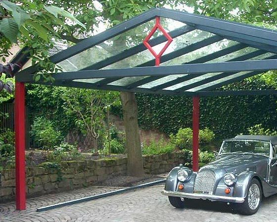 Carport aus Metall