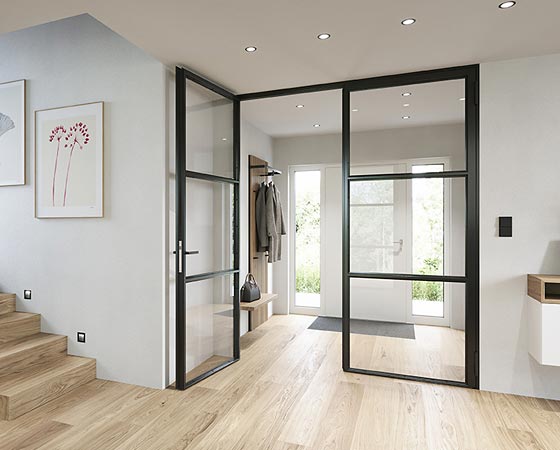 Lofttüre als Drehflügeltüre