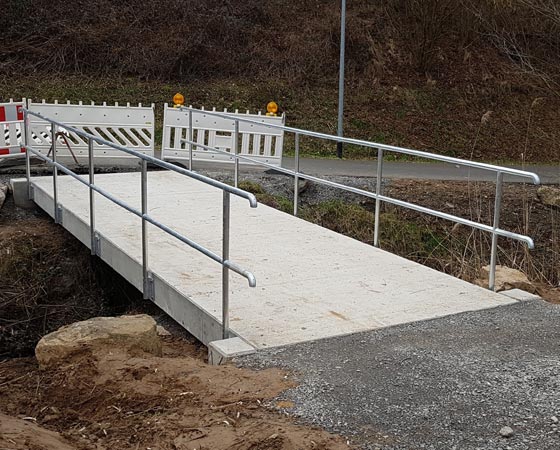 Edelstahlgeländer Brücke