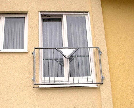 Geländer Französischer Balkon aus Stahl lackiert