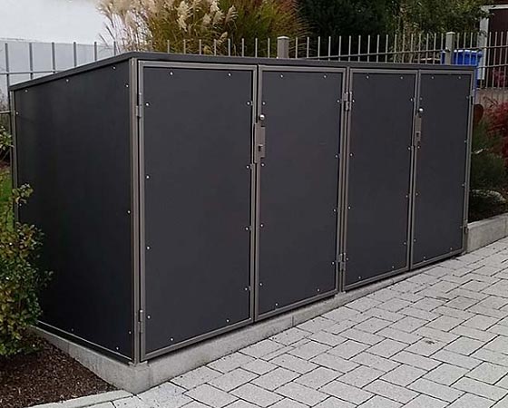 Mülltonnenboxen aus Metall
