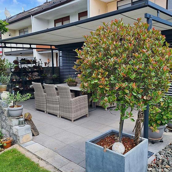 Überdachung von Terrassen