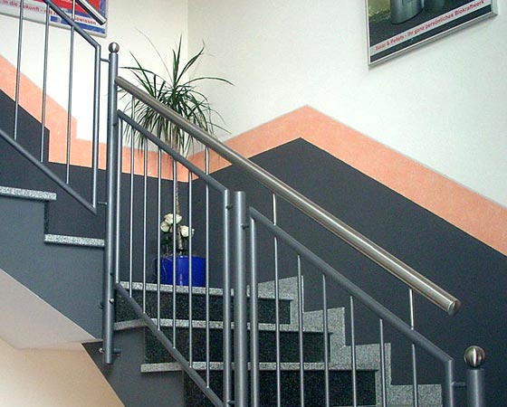 Treppengeländer Innentreppe aus Edelstahl