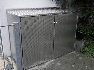 Mülltonnen Einhausung | ©Schlosserei Schott GmbH