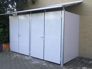 Mülltonnen Einhausung | &copy;Schlosserei Schott GmbH