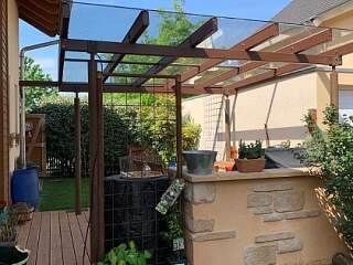 Terrassenüberdachung mit Glas | ©Schlosserei Schott GmbH