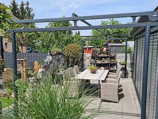 Terrrassenüberdachung aus Stahl | ©Schlosserei Schott GmbH