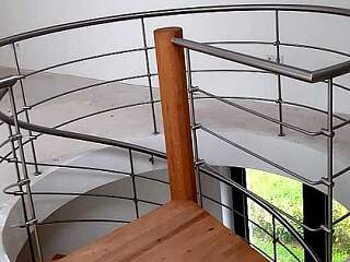 Treppengeländer für Wendeltreppe | &copy;Schlosserei Schott GmbH