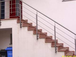 Treppengeländer außen | &copy;Schlosserei Schott GmbH